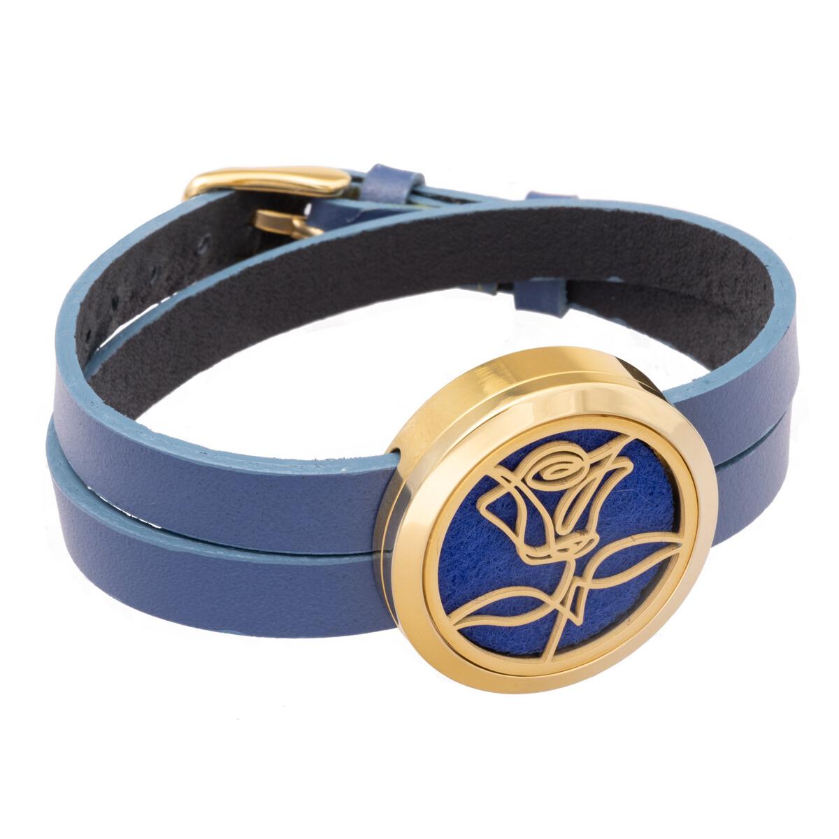 Armbåndsreim med gullspenne- DENIM