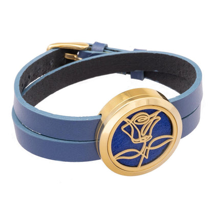 Armbåndsreim med gullspenne- DENIM