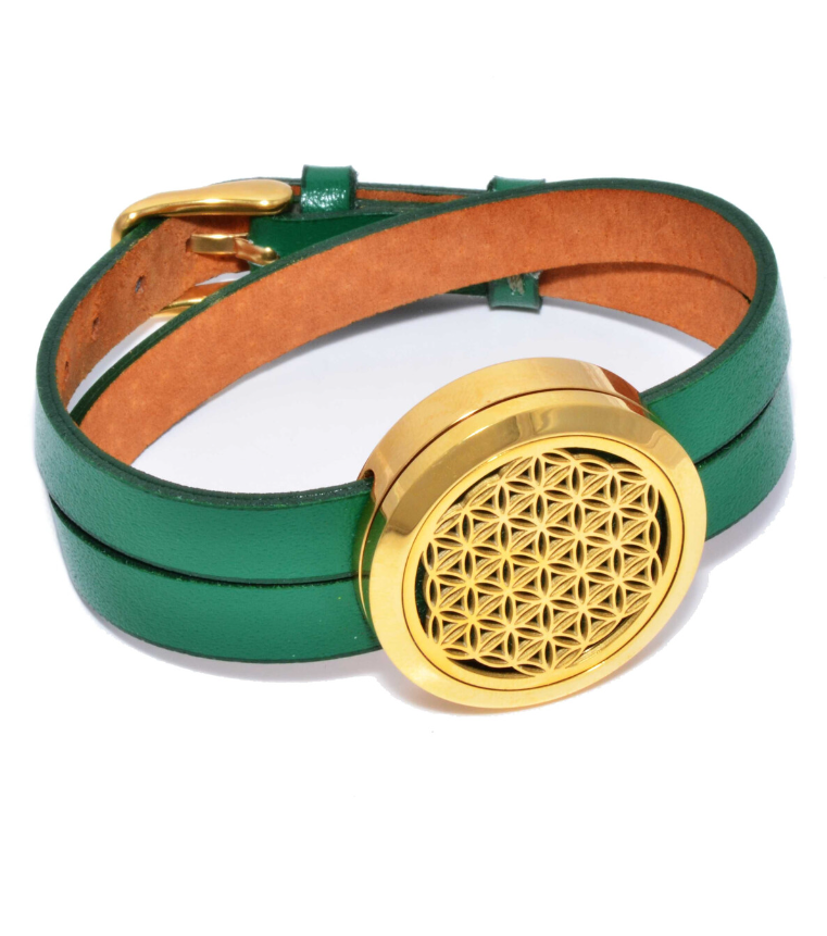 Duftende gullarmbånd "FLOWER OF LIFE"