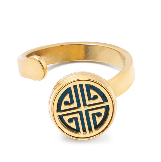 Duftende Ring "OVERFLOD" Gullbelagt